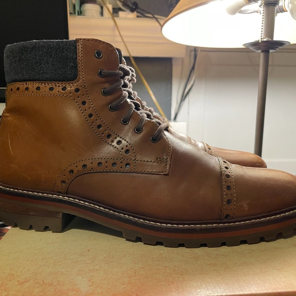 Johnston and Murphy "Karnes" Cape Toe Men's Boot Size 8